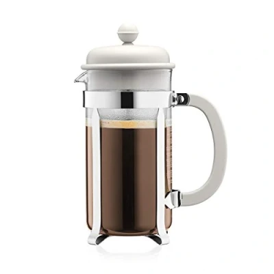 Image of BODUM Caffettiera 8 Cup French Press Coffee Maker, Off White, 1.0 l, 34 oz