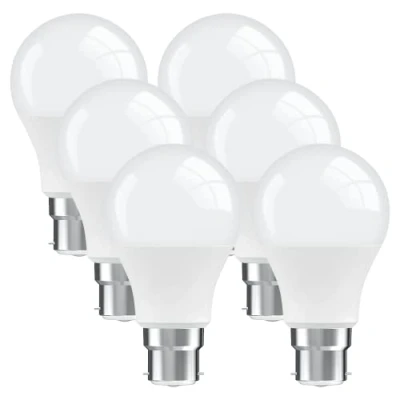 Image of Bayonet Light Bulbs B22, BIGHOUSElight 3000K Warm White B22 LED Bulbs, 9W (60W Equivalent), 806LM, Not Dimmable, 6 Pack