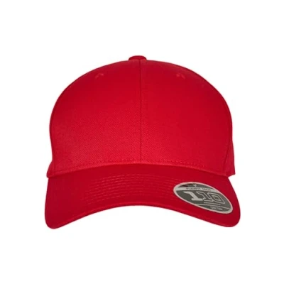 Image of Flexfit Curved Visor Snapback Cap, Men&#039;s, Size: One Size, Red
