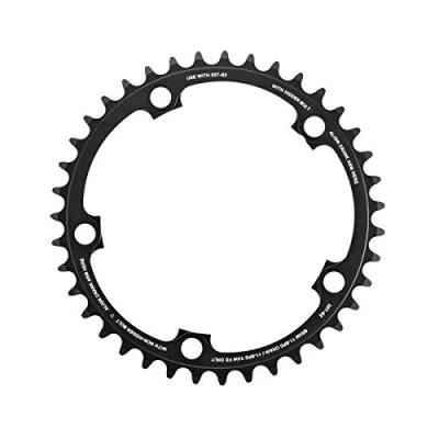 Image of Sram Road Chainring Red22 39T 11 Speed X Glide R Yaw S2 130 mm Aluminium (53 39) 3 Blast Black