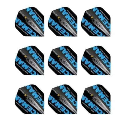 Image of RED DRAGON Gerwyn Price Iceman World Champion Blue Edition Dart flights 3 sets per pack (9 in total)