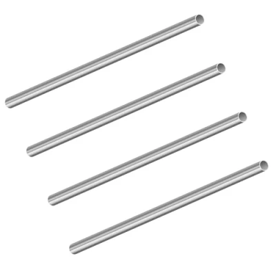 Image of LAVMHAB 304 Stainless Steel Tube 7mm OD x 6mm ID 0.5mm Wall Thickness 200mm Length, Straight Round Pipes Tubing (4pcs)