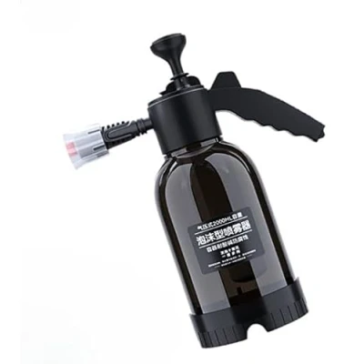 Image of EHOTER Car Foam Sprayer Pump Spray Bottle Portable Pressure 2L Atomizer For Cleaning Washing Outdoor Indoor Garden Plants Watering (Black)
