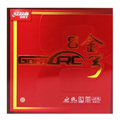 Image of DHS GoldArc 8 Table Tennis Rubber (Black, 2.3mm)