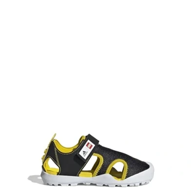 Image of adidas Lego Captain Toey K Sandals, Core Black Yellow FTWR White, 10 UK Child