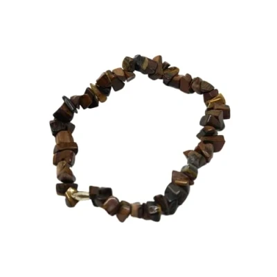 Image of VIE Gemstone Chip Stretch Bracelet (Tiger&#039;s Eye)