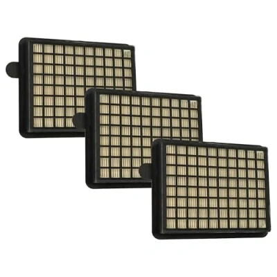 Image of 3x filter Replacement for Fakir 2018085, 36 14 085 Vacuum Cleaner HEPA/flat fold Black White Vhbw