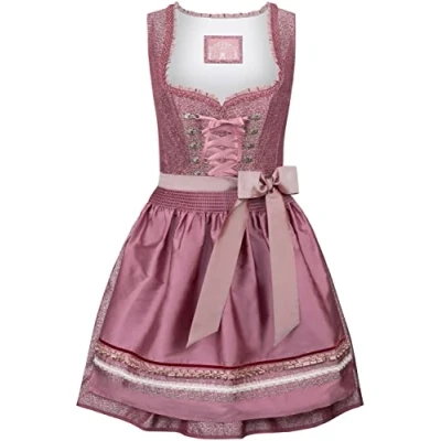 Image of Stockerpoint Women&#039;s Dirndl Elaine Special Occasion Dress, Bordeaux, 14