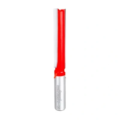 Image of Freud 12 130: 1/2&quot; (Dia.) Double Flute Straight Bit (Eclipse Grind),Red