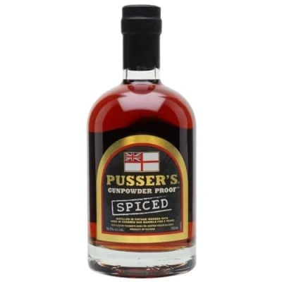 Image of Pussers Rum, Gunpowder Proof Spiced 70cl, 54.5% ABV, original Royal Navy Rum produced at Admiralty Strength