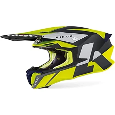 Image of Airoh Motorcycle Helmet Twist 2.0 Lift Yellow Matt L