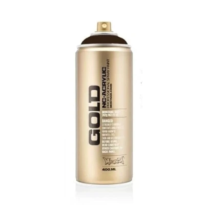 Image of Montana Gold Acrylic Spray Paint (Shock Brown Dark S8020) Semi Gloss All Purpose for Wood, Metal, Concrete, Glass and DIY 400ml Can