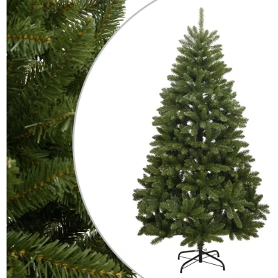 Image of vidaXL Artificial Hinged Christmas Tree with Stand Green 240 cm