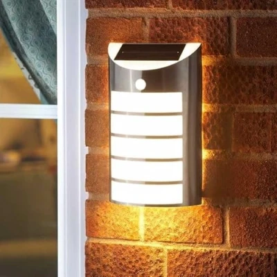 Image of Garden Mile Solar Security Light with Outdoor Motion Sensor Lights Wall Mounted Outside for PIR