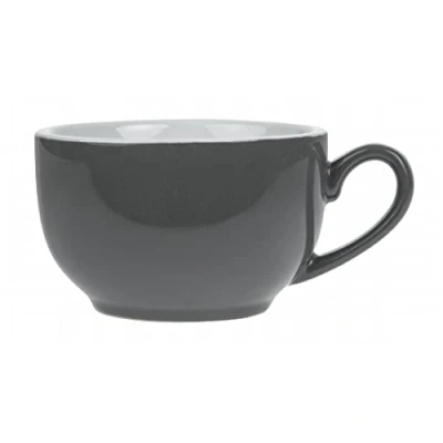 Image of Olympia Cafe Coffee Cups Charcoal 228Ml 8Oz Porcelain Espresso Milk Jugs 12pc