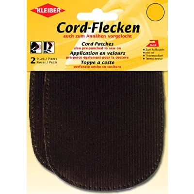 Image of Kleiber Iron on or sew elbow and knee patches, Brown, 2 per pack