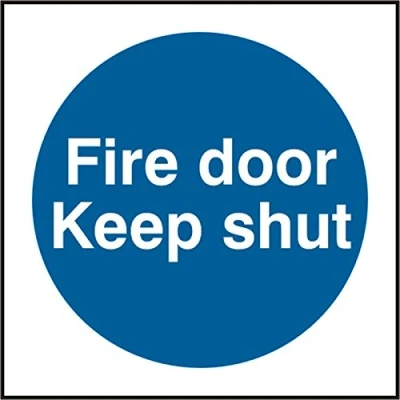 Image of Fire Door Keep Shut Rpvc (Pk5) 100mm X