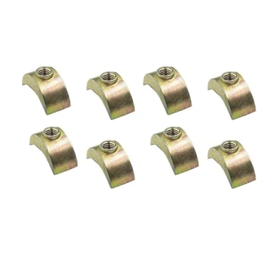 Image of M6 Half Moon Nuts Mini Luna Crescent Threaded Washer For Furniture Bunk Bed Cots (8)