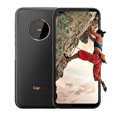 Image of Gigaset GX6 Outdoor Smartphone 5G Dust &amp; Waterproof IP68 6,6&quot; FHD+ Display with Gorilla Glass, 128GB+6GB RAM 50MP Camera Fast Charging Android 13 compatible, Titanium Black
