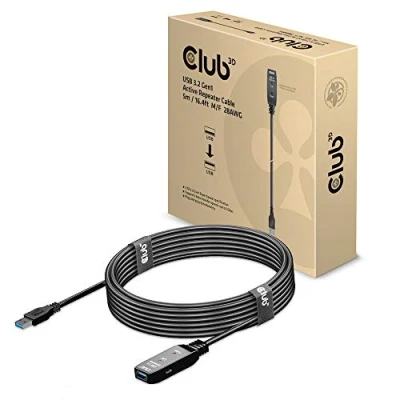 Image of Club 3D USB 3.2 Gen1 Active Extension Cable 5 Metres M/B. 28AWG