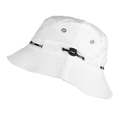 Image of Toutacoo, Adjustable All Seasons Bucket Hat Unisex (White)