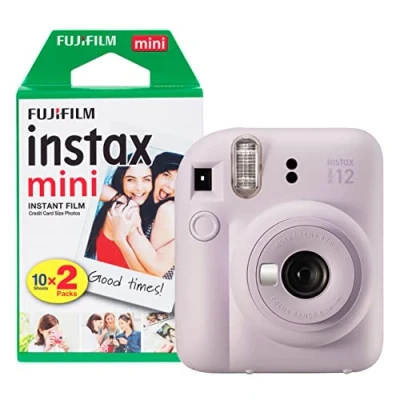 Image of Fujifilm Instax Mini 12 Instant Camera with 20 Shot Film Pack Lilac Purple