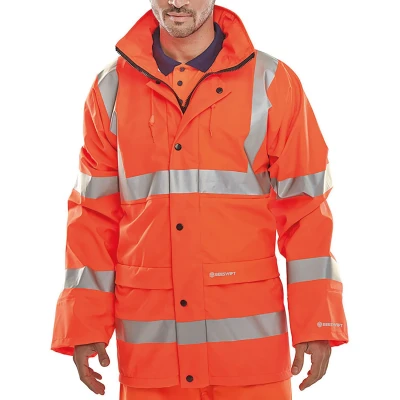 Image of Super B Dri Breathable Jacket Orange 3XL