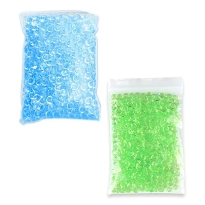 Image of 2 Pack Fish Bowl Beads150g Clear Slime Beads for Homemade DIY Craft Accessories Home Decor Light Blue Green