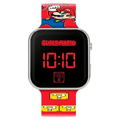 Image of Mario Boys Digital Quartz Watch with Plastic Strap GSM4107