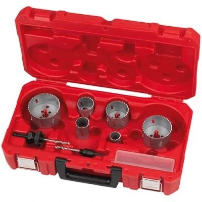 Image of Milwaukee Contractor Bi Metal Hole Saw Set 10 Pieces