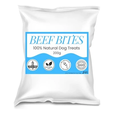 Image of Premium Natural Dog Treat (200g, Beef Bites)
