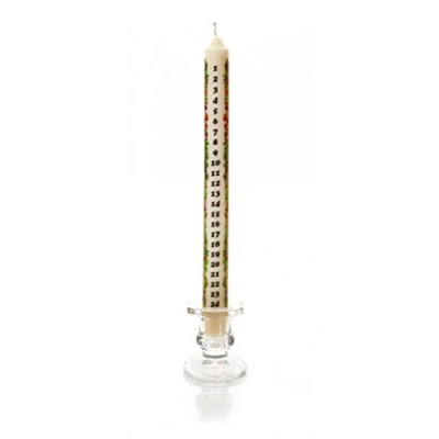 Image of Premier Decorations Tapered Advent Candle 25cm