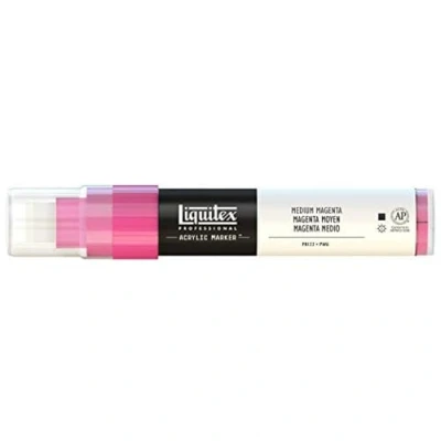 Image of Liquitex Professional Paint Marker with 8 15 mm Wide Nib Medium Magenta