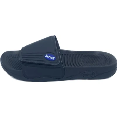 Image of Scholl Men&#039;s Nautilus Slide Sandals, Black, 9 UK