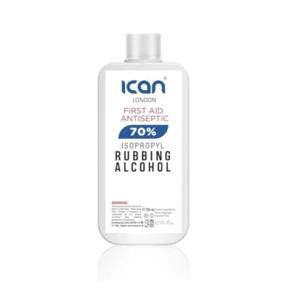 Image of ican london isopropyl rubbing alcohol 70% first aid antiseptic Disinfectant 100ML