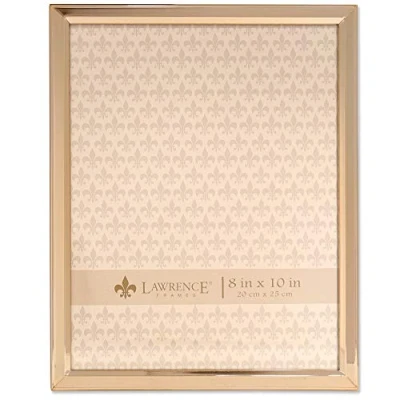 Image of Lawrence Frames 8 x 10 Gold Metal Picture Frame Classic Bevel Frame,
