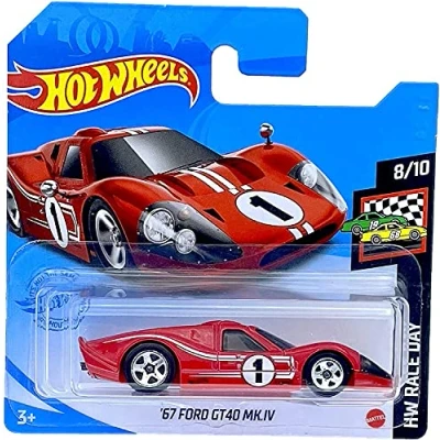 Image of &#039;67 Ford GT40 MK.IV Red Hot Wheels 2021 106/250 (Short Card)