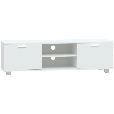 Image of vidaXL TV Cabinet White 140x40.5x35 cm Engineered Wood