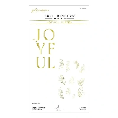 Image of Spellbinders Joyful Glimmer Hot Foil Plate from The De Light Ful Christmas Collection by Yana Smakula