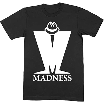 Image of Madness T Shirt Big M Band Logo Official Mens Black XXL