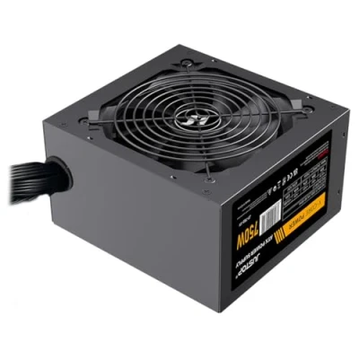 Image of JUSTOP Black 750W PSU, Switching Power Supply, Computer Desktop PC ATX 120mm Fan 8 Pin 12V, 6+2 PCI E, 6x SATA
