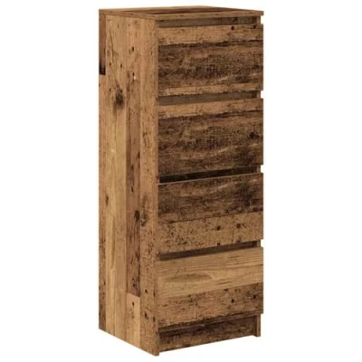 Image of vidaXL Sideboard/Console/Buffet Engineered Wood 37.5x35x99 cm Modern Brown Multi functional Storage Cabinet for Living Room/Kitchen/Bedroom/Dining