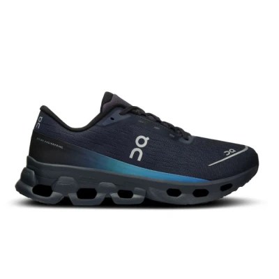 Image of On Cloudspark Running Shoes UK Size 7, Black/White, Lightweight &amp; Breathable for Optimal Performance