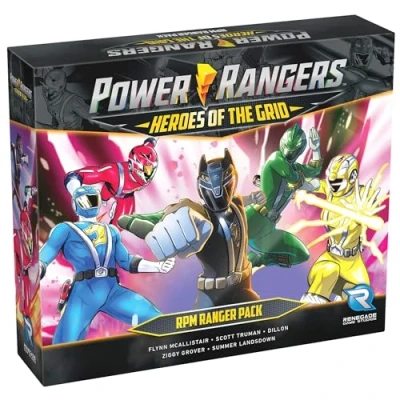 Image of Renegade Game Studios: Power Rangers: Heroes of The Grid: RPM Ranger Pack Expansion, 5 Rangers, New Cards &amp; Content, Deck Building Roleplaying
