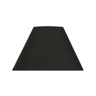 Image of Oaks Lighting 14 inch Cotton Coolie Shade, Black