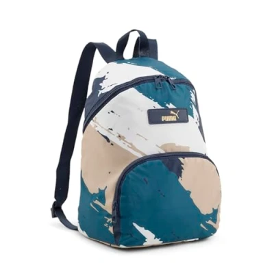 Image of Puma CORE POP Backpack Rucksack, Women&#039;s, Size: One Size, Club navy/sand dune