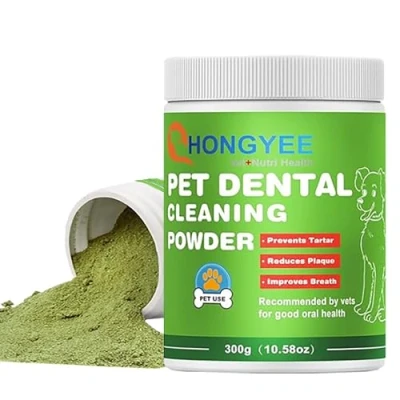 Image of Plaque Off Teeth Cleaning Powder for Dogs(10.58oz 300 Scoops), Dental Dogs &amp; Cats Breath Freshener Bad Breath, Plaque, Tartar Remover, Care Supplies No Brushing Needed