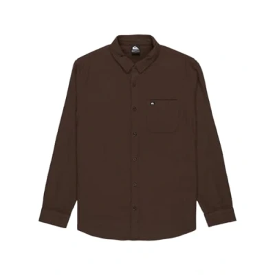 Image of Quiksilver Sweater Motherfly Solid LS Shirt Men&#039;s Brown XXL