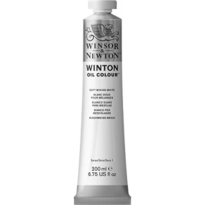 Image of Winsor &amp; Newton Winton 200ml Soft Mix Oil Colour White,1437415