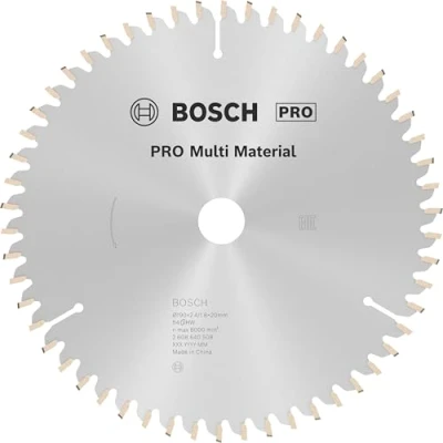 Image of Bosch 1x PRO Multi Material Circular Saw Blade for Corded Hand Held Saws (for Aluminium, Plastics, Ø mm, Professional Accessory Saw)